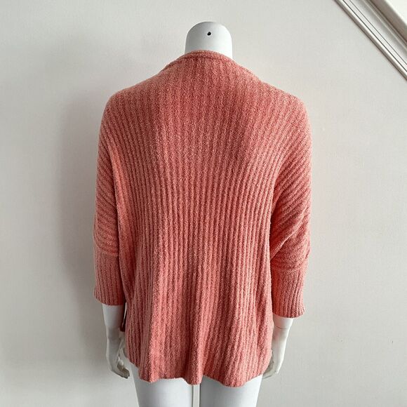 Barefoot Dreams Cardigan Ribbed Cozychic Lite Coral S - Picture 4 of 12